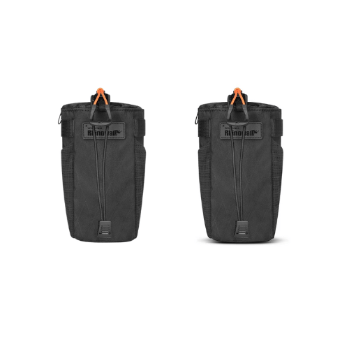 Bike & Bag Bottle Bag Black - Two Bags RHINOWALK - Wilderness Series - Insulated Water Bottle Carrier Pouch – Handlebar Bag