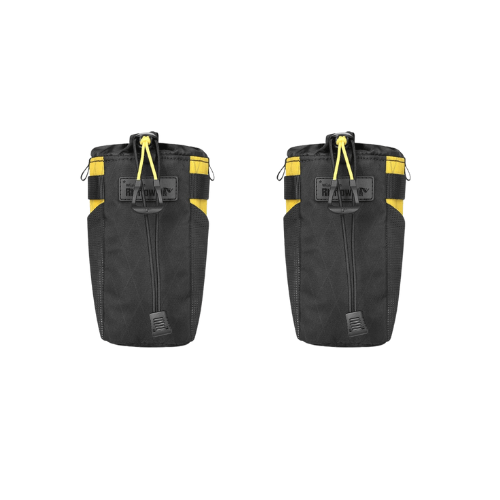 Bike & Bag Bottle Bag Yellow - Two Bags RHINOWALK - Wilderness Series - Insulated Water Bottle Carrier Pouch – Handlebar Bag