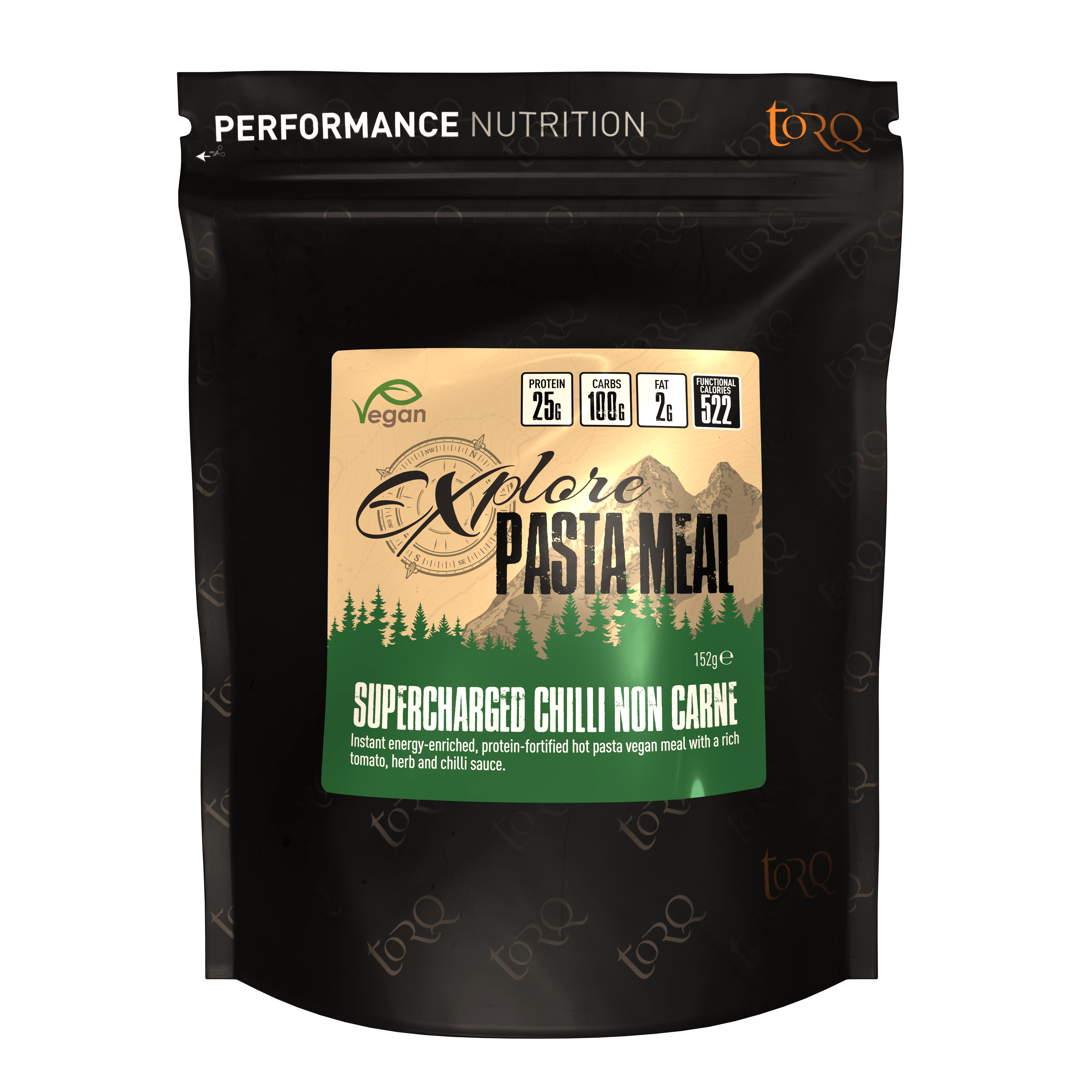 BIKE & BAG Explore Meal TORQ Explore - Supercharged Chilli Non Carne Pasta Meal