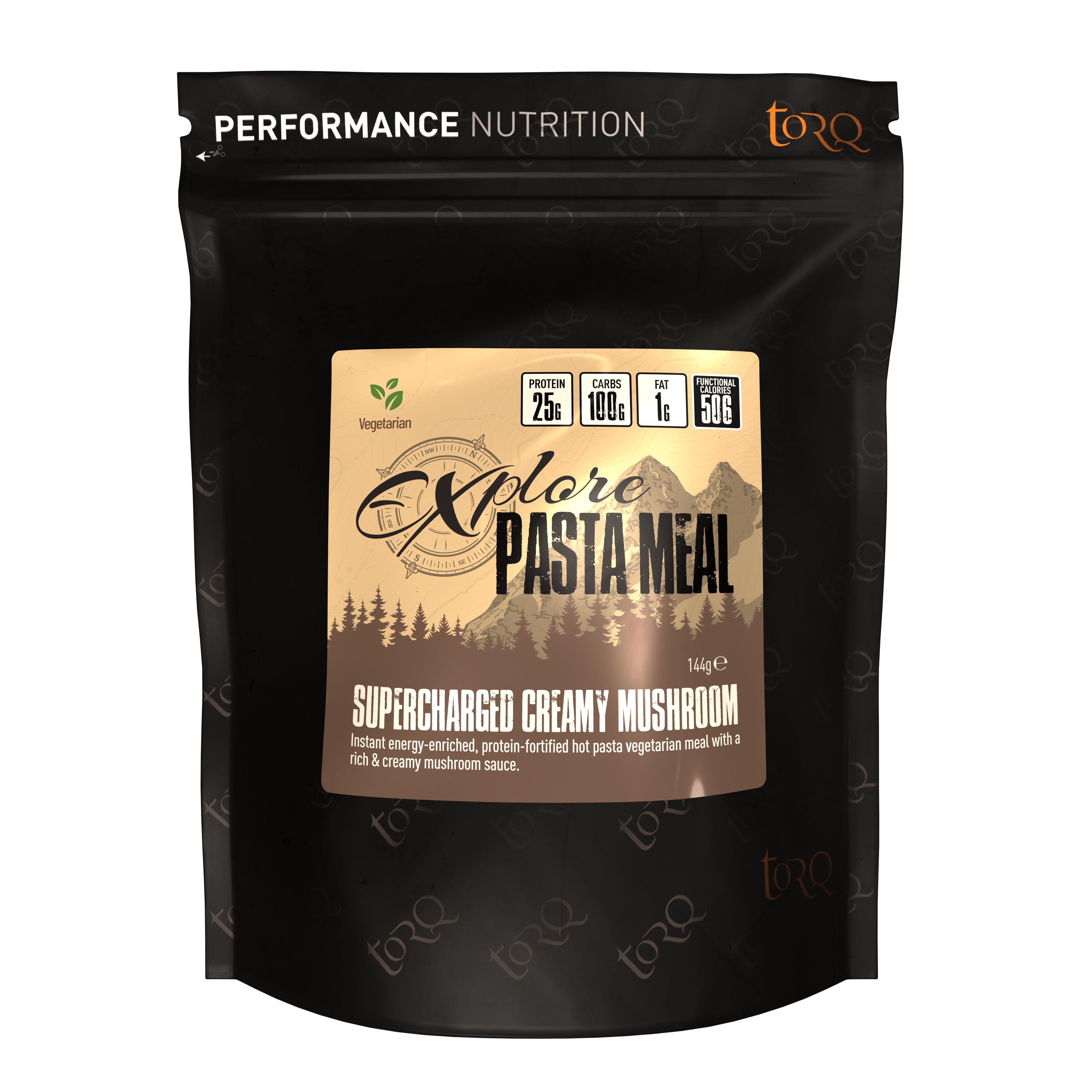 BIKE & BAG Explore Meal TORQ Explore - Supercharged Creamy Mushroom Pasta Meal