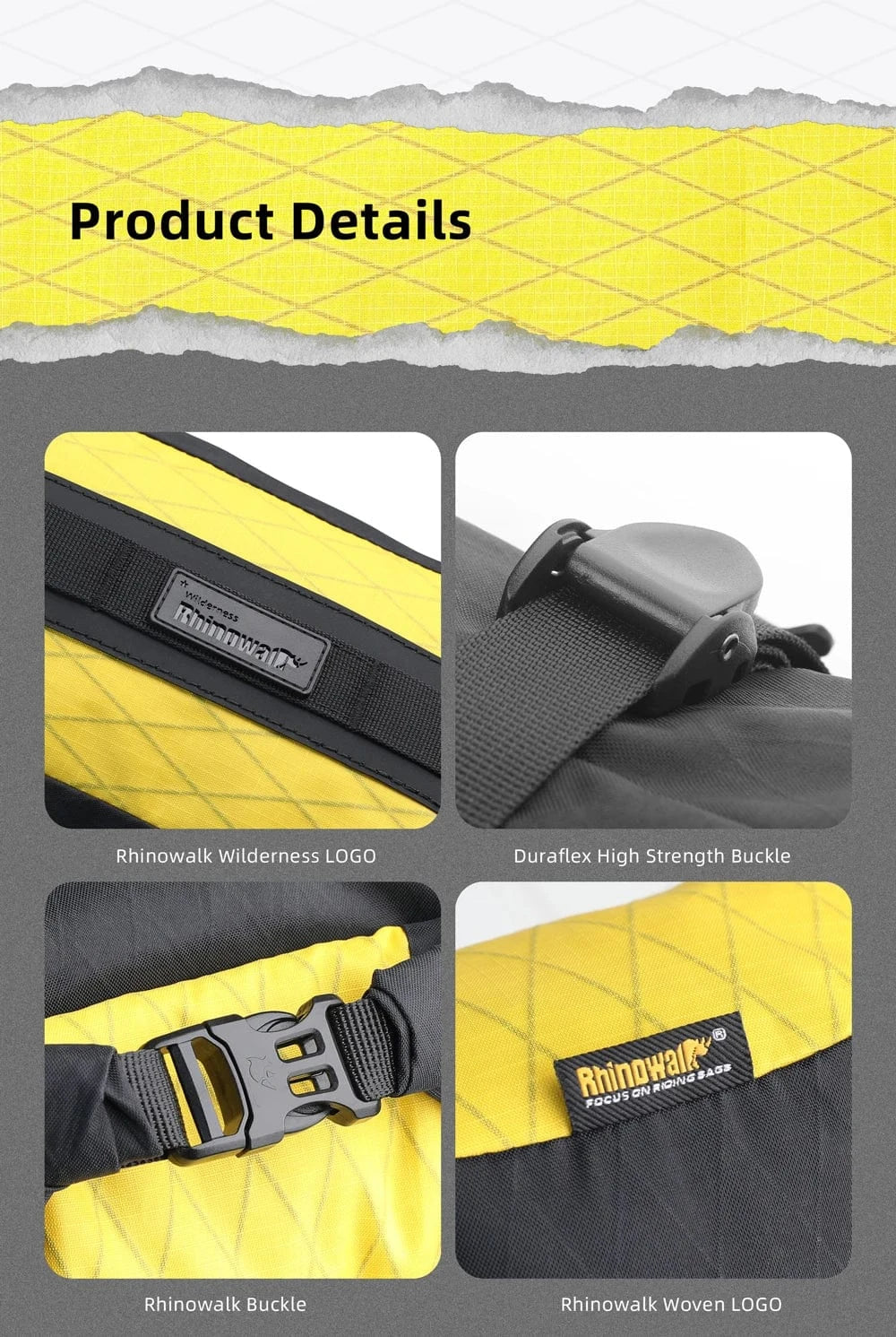 Bike & Bag Fork Bags RHINOWALK - Wilderness Series - Quick Release Front Fork Bags (6.5L)