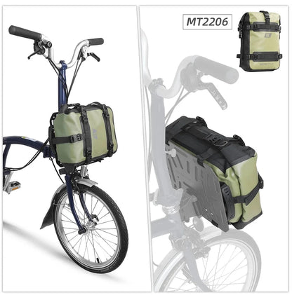 Bike & Bag Front Mount Adapter RHINOWALK - Brompton Front Mount Adapter for Bike Bags – Aluminium Alloy Bike Bag Carrier Block for Folding Bikes