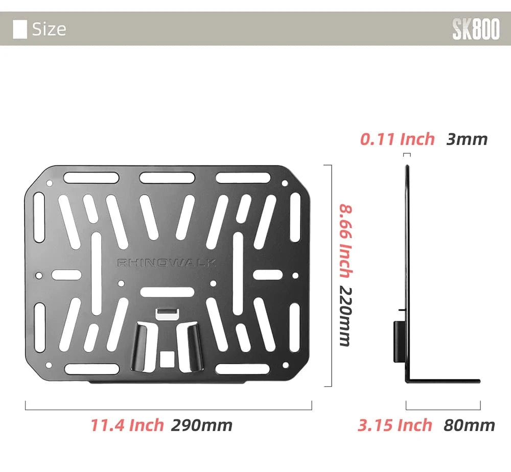 Bike & Bag Front Mount Adapter RHINOWALK - Brompton Front Mount Adapter for Bike Bags – Aluminium Alloy Bike Bag Carrier Block for Folding Bikes