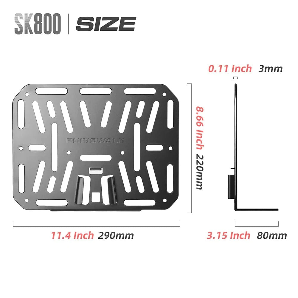 Bike & Bag Front Mount Adapter RHINOWALK - Brompton Front Mount Adapter for Bike Bags – Aluminium Alloy Bike Bag Carrier Block for Folding Bikes