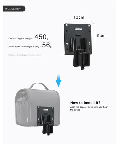 Bike & Bag Handlebar bag RHINOWALK -  Waterproof Handlebar Bag for Brompton Bikes (4L to 7L)