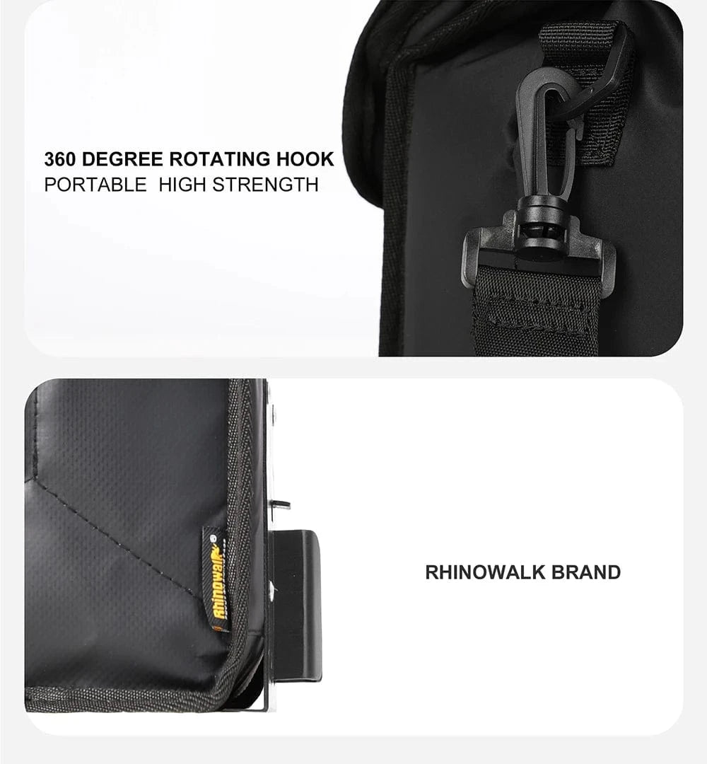 Bike & Bag Handlebar bag RHINOWALK -  Waterproof Handlebar Bag for Brompton Bikes (4L to 7L)