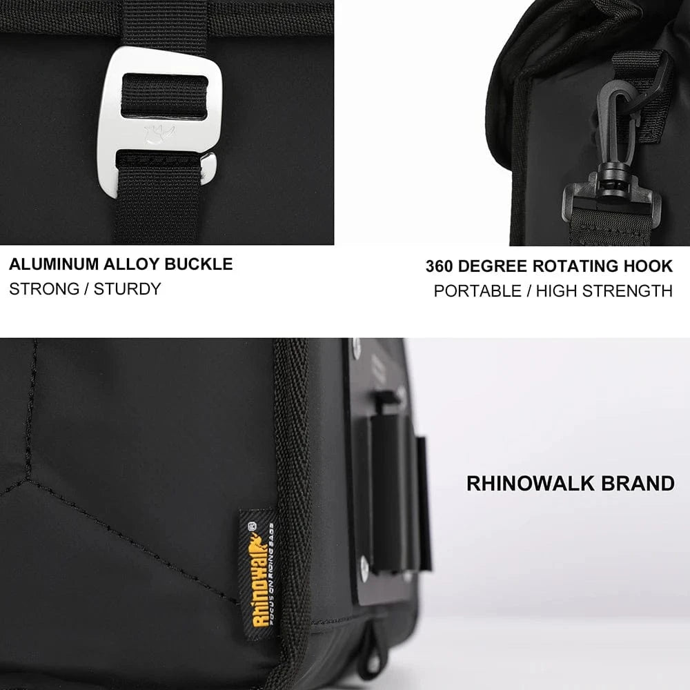 Bike & Bag Handlebar bag RHINOWALK -  Waterproof Handlebar Bag for Brompton Bikes (4L to 7L)