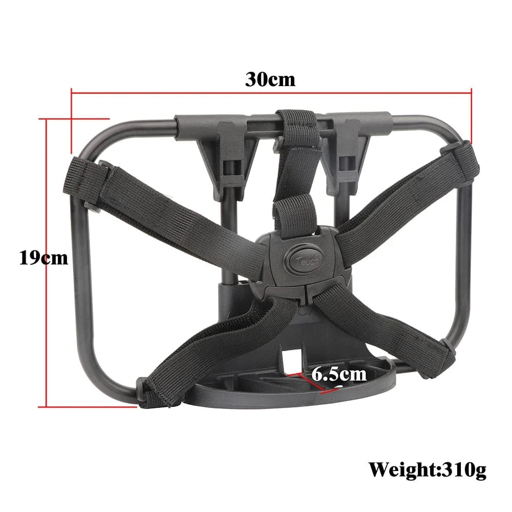 Bike & Bag Horizontal TOUCH Bicycle S-Bag Alloy Front Rack For Brompton Folding Bike Shoulder Backpack Bag Row Skeleton Bascket Bike Parts