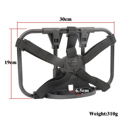 Bike & Bag Horizontal TOUCH Bicycle S-Bag Alloy Front Rack For Brompton Folding Bike Shoulder Backpack Bag Row Skeleton Bascket Bike Parts