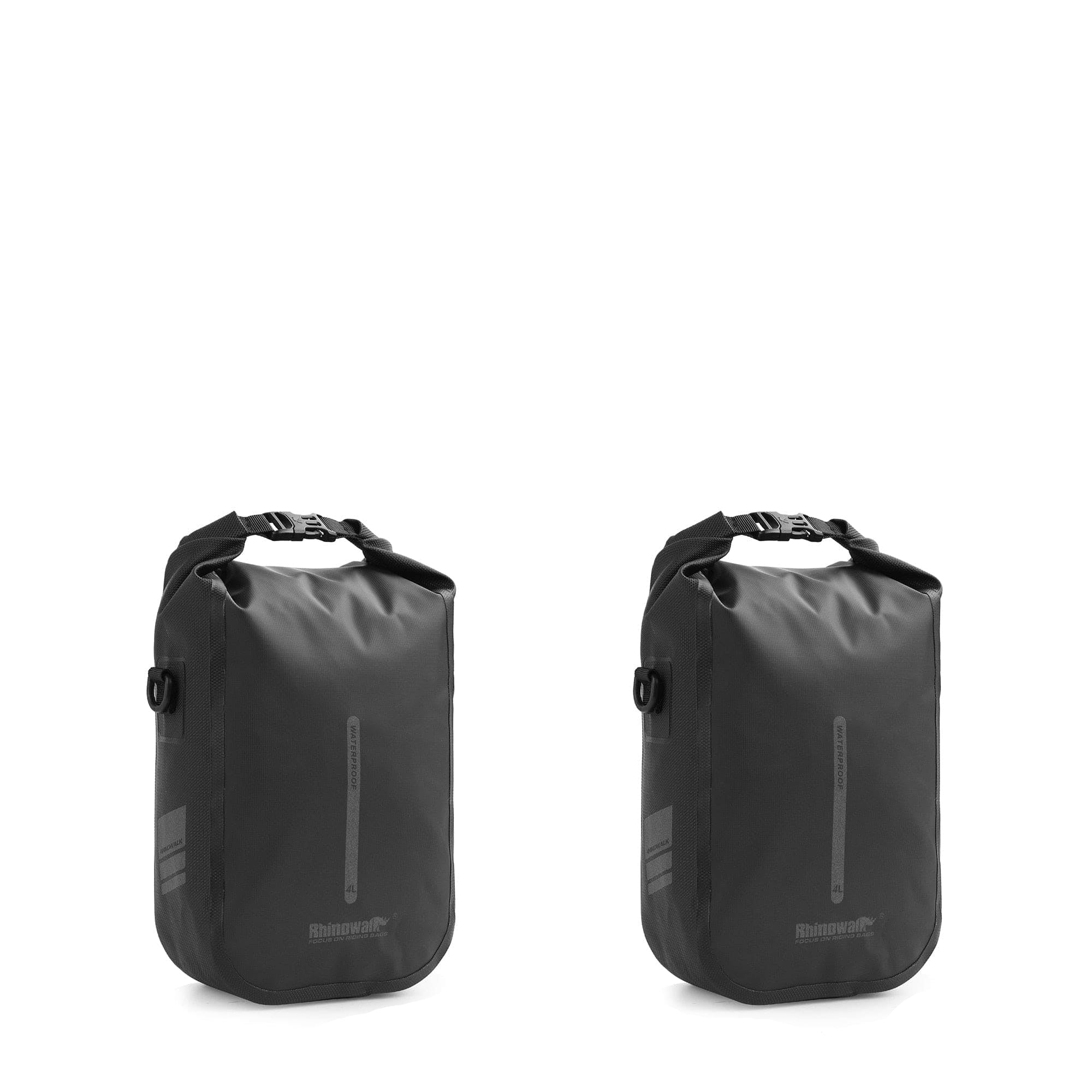 BIKE & BAG Pannier Bags Black-4L-2pcs RHINOWALK - Quick Release Front Pannier Bags (4, 6L)