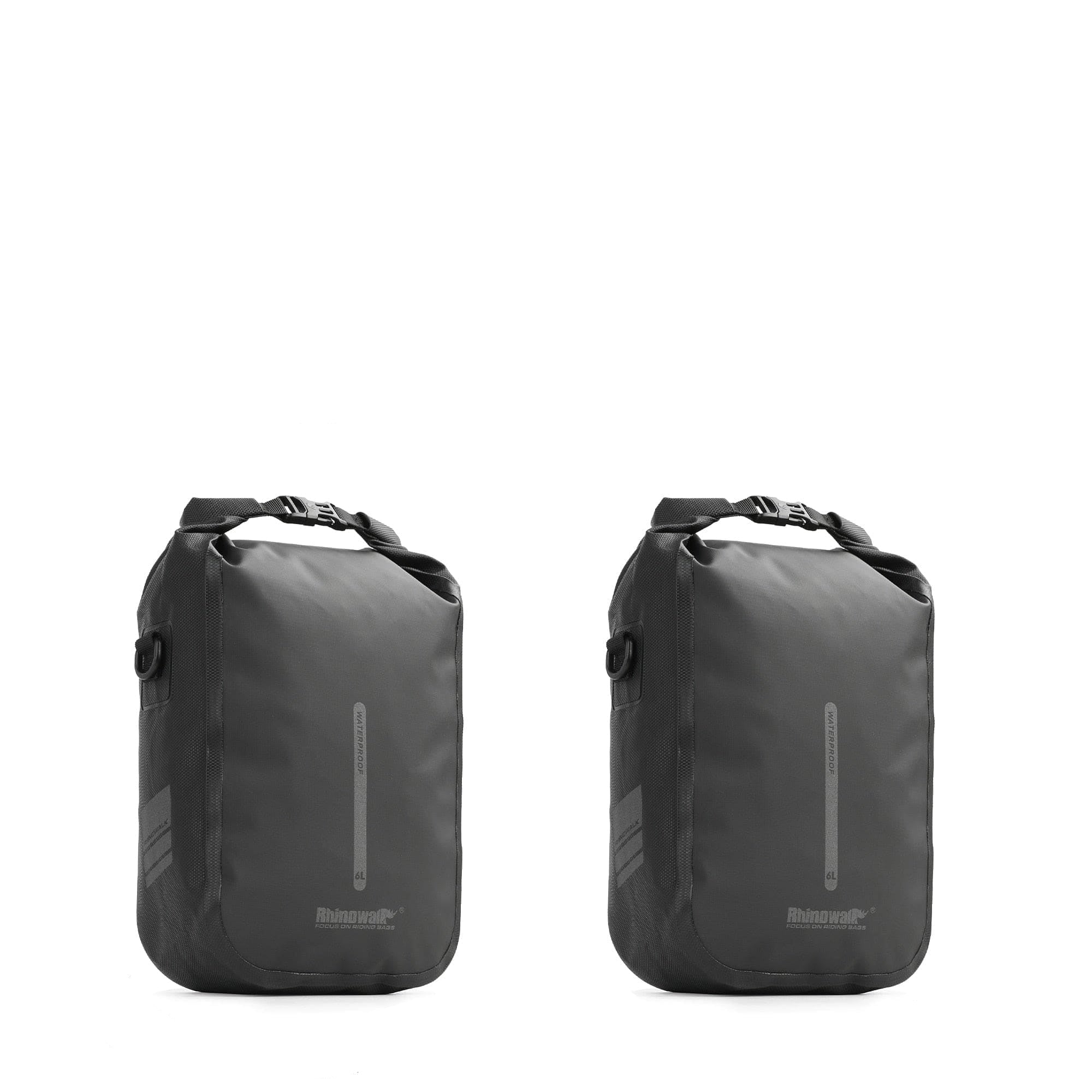 BIKE & BAG Pannier Bags Black-6L-2pcs RHINOWALK - Quick Release Front Pannier Bags (4, 6L)