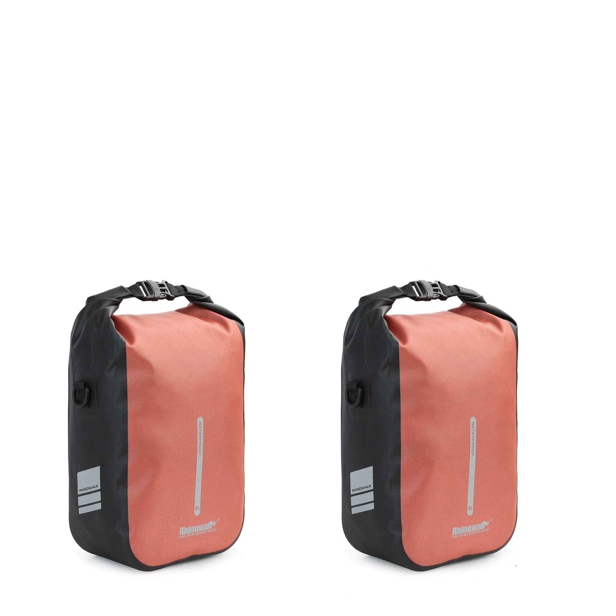 BIKE & BAG Pannier Bags Orange-6L-2pcs RHINOWALK - Quick Release Front Pannier Bags (4, 6L)