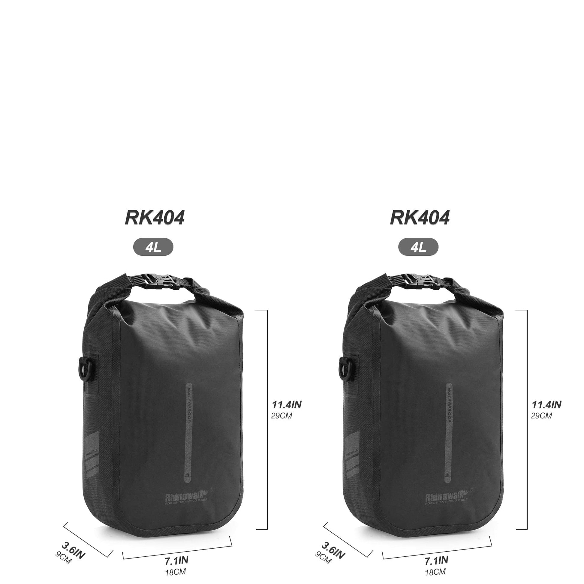 BIKE & BAG Pannier Bags RHINOWALK - Quick Release Front Pannier Bags (4, 6L)