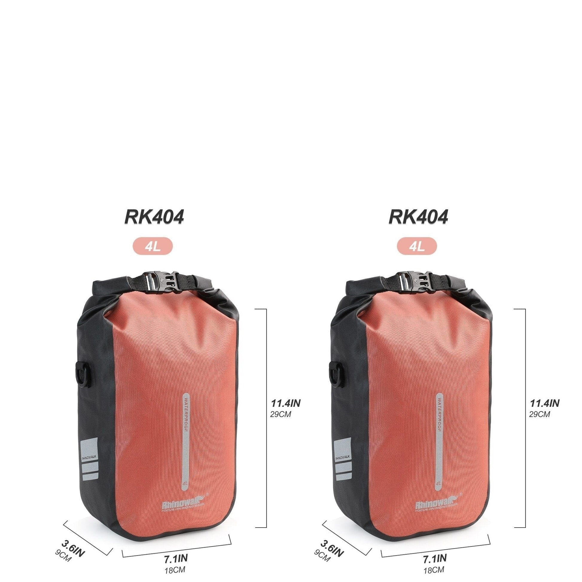 BIKE & BAG Pannier Bags RHINOWALK - Quick Release Front Pannier Bags (4, 6L)