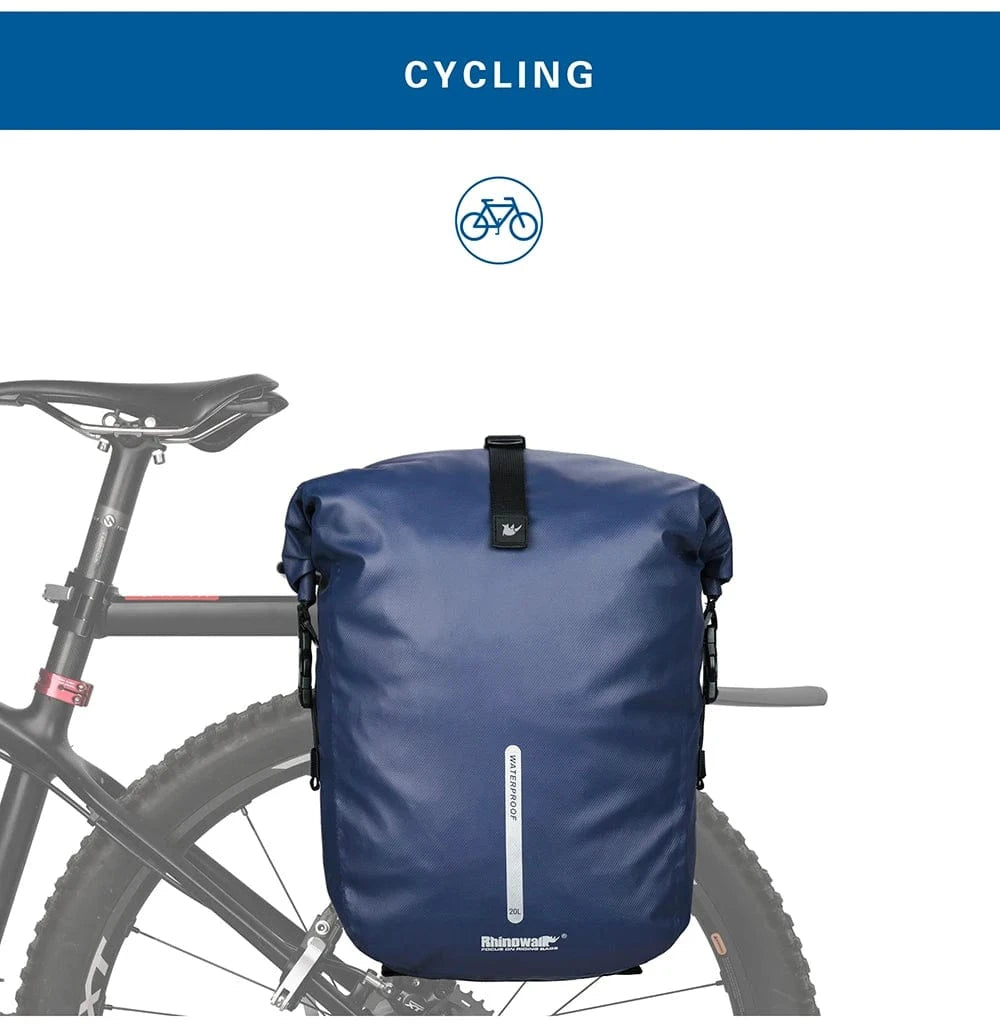 Bike & Bag Pannier Bags RHINOWALK - Waterproof Pannier Bag (20L)