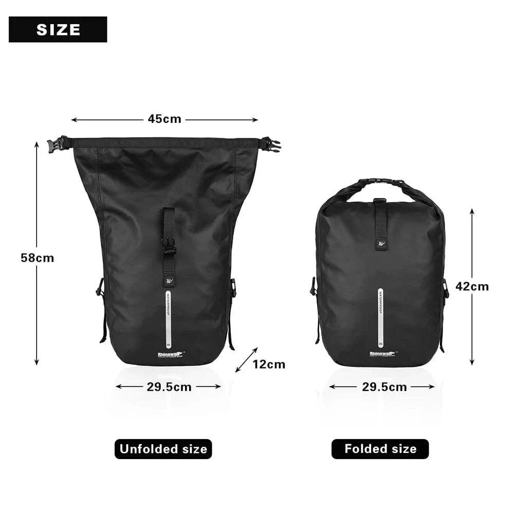 Bike & Bag Pannier Bags RHINOWALK - Waterproof Pannier Bag (20L)
