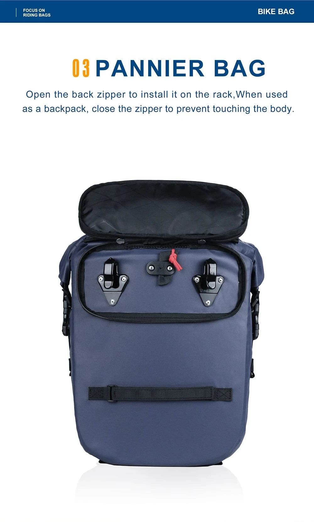 Bike & Bag Pannier Bags RHINOWALK - Waterproof Pannier Bag (20L)