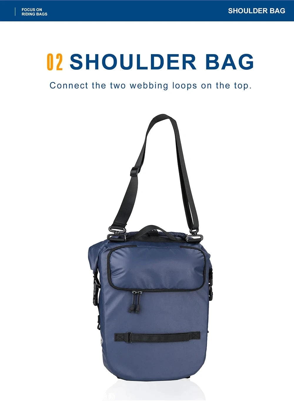 Bike & Bag Pannier Bags RHINOWALK - Waterproof Pannier Bag (20L)