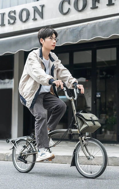 Bike & Bag ROCKBROS Foldable Bag Insulated Bike Handlebar Bag Multi Functional 4-7L High Large Capacity Front Bag for Folding Bike