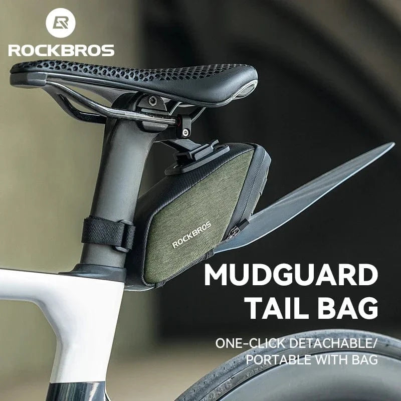 Bike & Bag Saddle Bags C53 ROCKBROS - Mini Bike Saddle Bag 0.4L with Built-in Mudguard