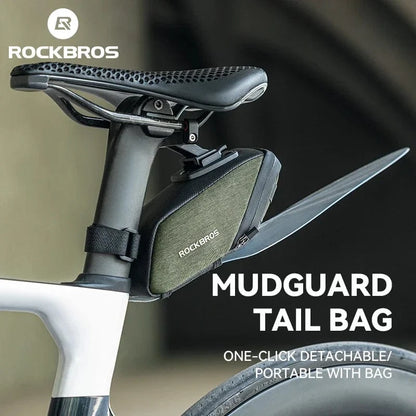 Bike & Bag Saddle Bags C53 ROCKBROS - Mini Bike Saddle Bag 0.4L with Built-in Mudguard