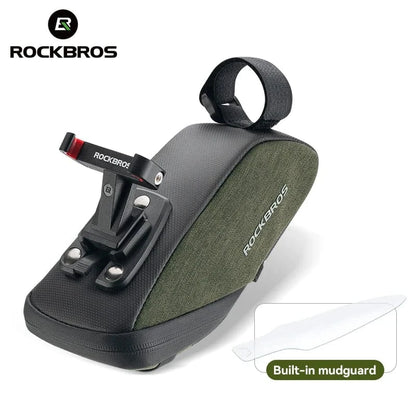 Bike & Bag Saddle Bags C53 ROCKBROS - Mini Bike Saddle Bag 0.4L with Built-in Mudguard
