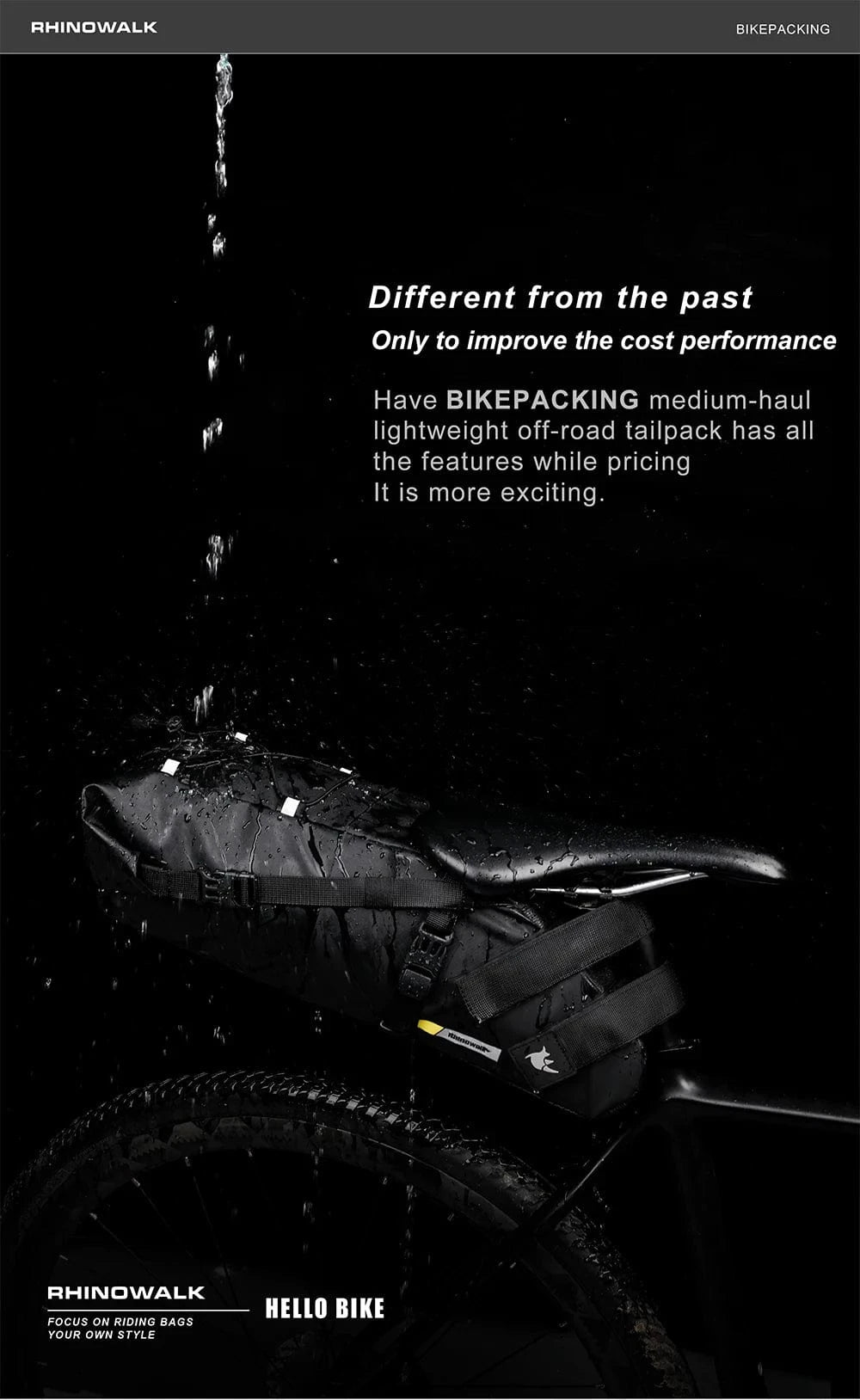 Bike & Bag Saddle Bags RHINOWALK - Waterproof Saddle Bag (10L, 13L)