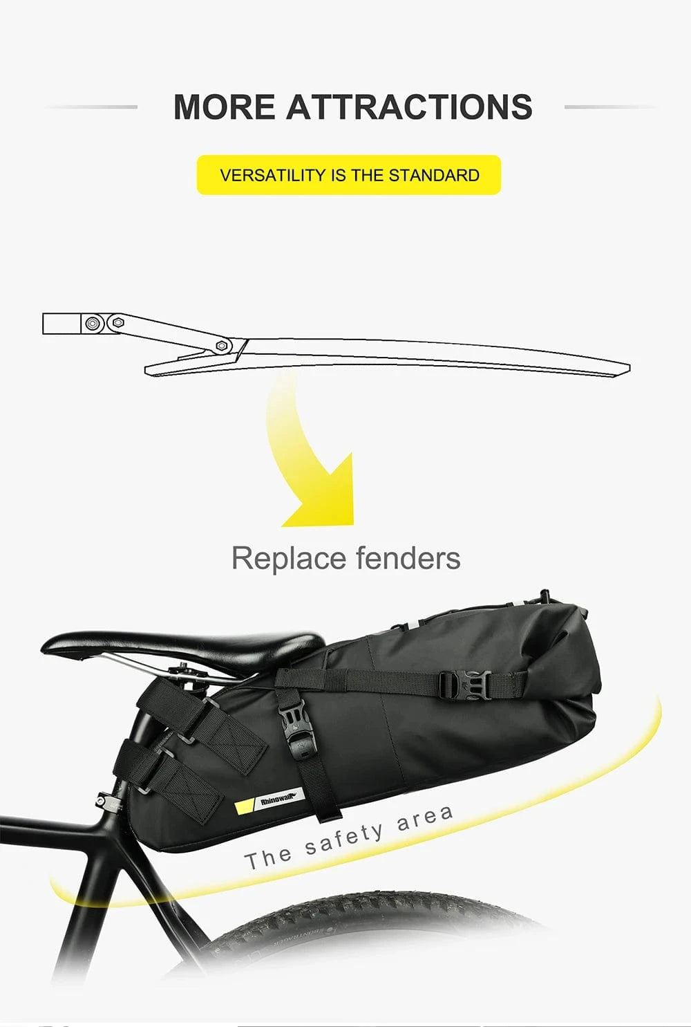 Bike & Bag Saddle Bags RHINOWALK - Waterproof Saddle Bag (10L, 13L)