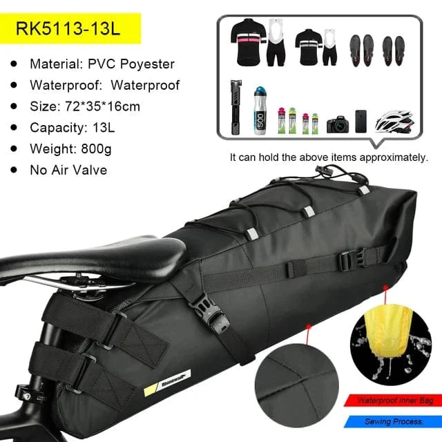 Bike & Bag Saddle Bags RHINOWALK - Waterproof Saddle Bag (10L, 13L)