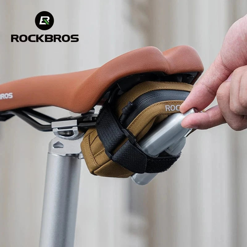 Bike & Bag Saddle Bags ROCKBROS - Mini Bicycle Tail Bag (0.35L) – Compact, Rainproof Saddle Bag