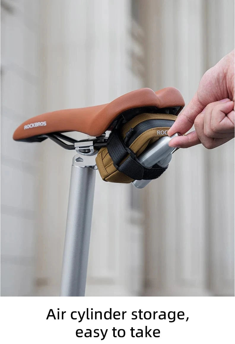 Bike & Bag Saddle Bags ROCKBROS - Mini Bicycle Tail Bag (0.35L) – Compact, Rainproof Saddle Bag