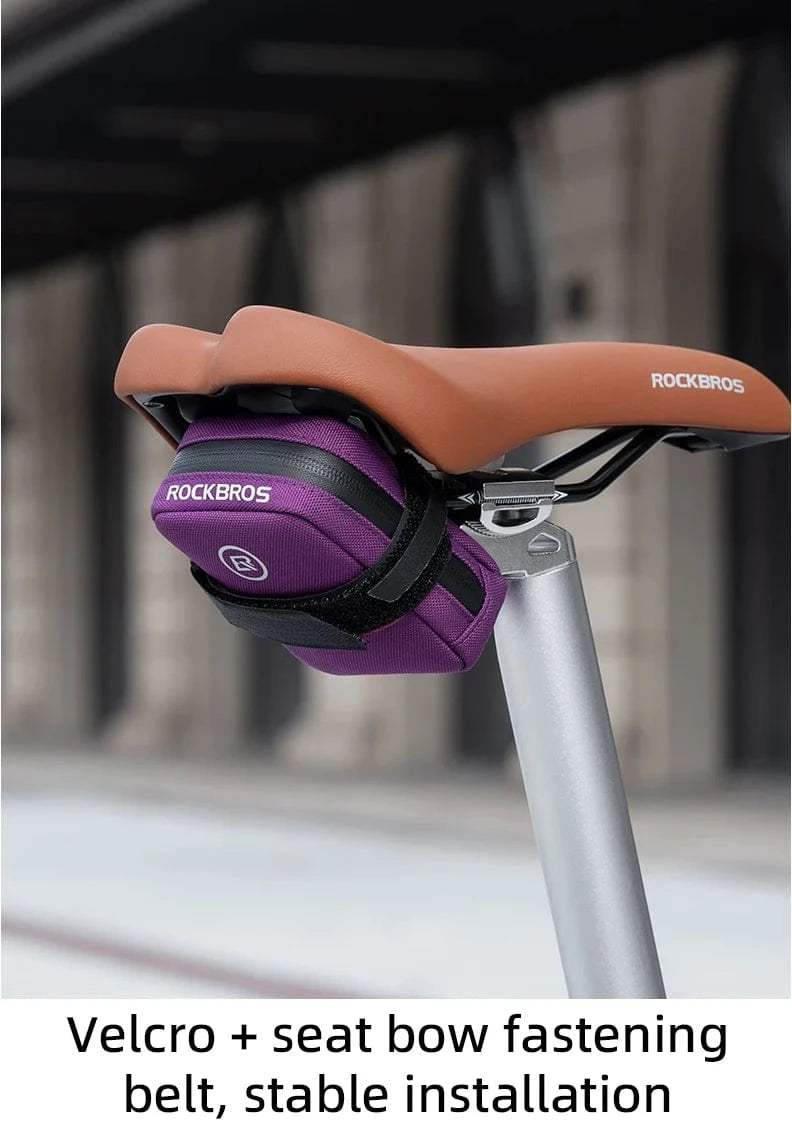 Bike & Bag Saddle Bags ROCKBROS - Mini Bicycle Tail Bag (0.35L) – Compact, Rainproof Saddle Bag