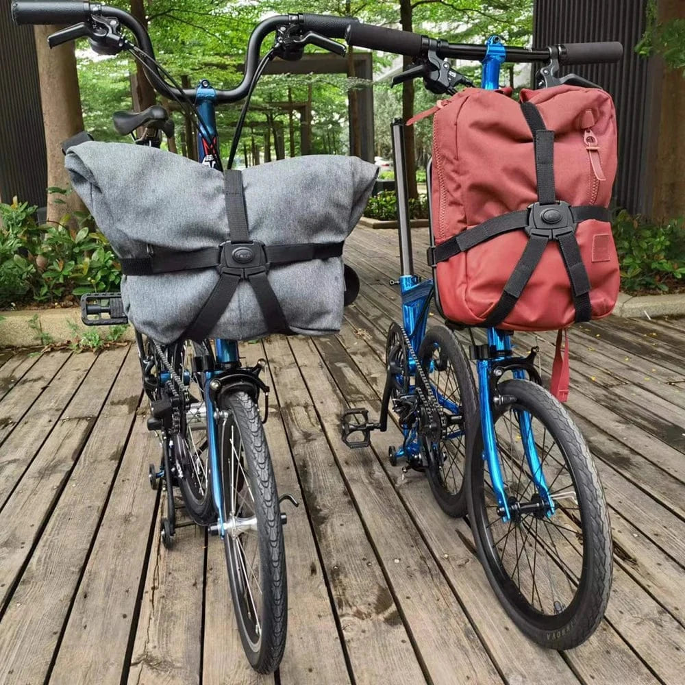 Bike & Bag TOUCH Bicycle S-Bag Alloy Front Rack For Brompton Folding Bike Shoulder Backpack Bag Row Skeleton Bascket Bike Parts
