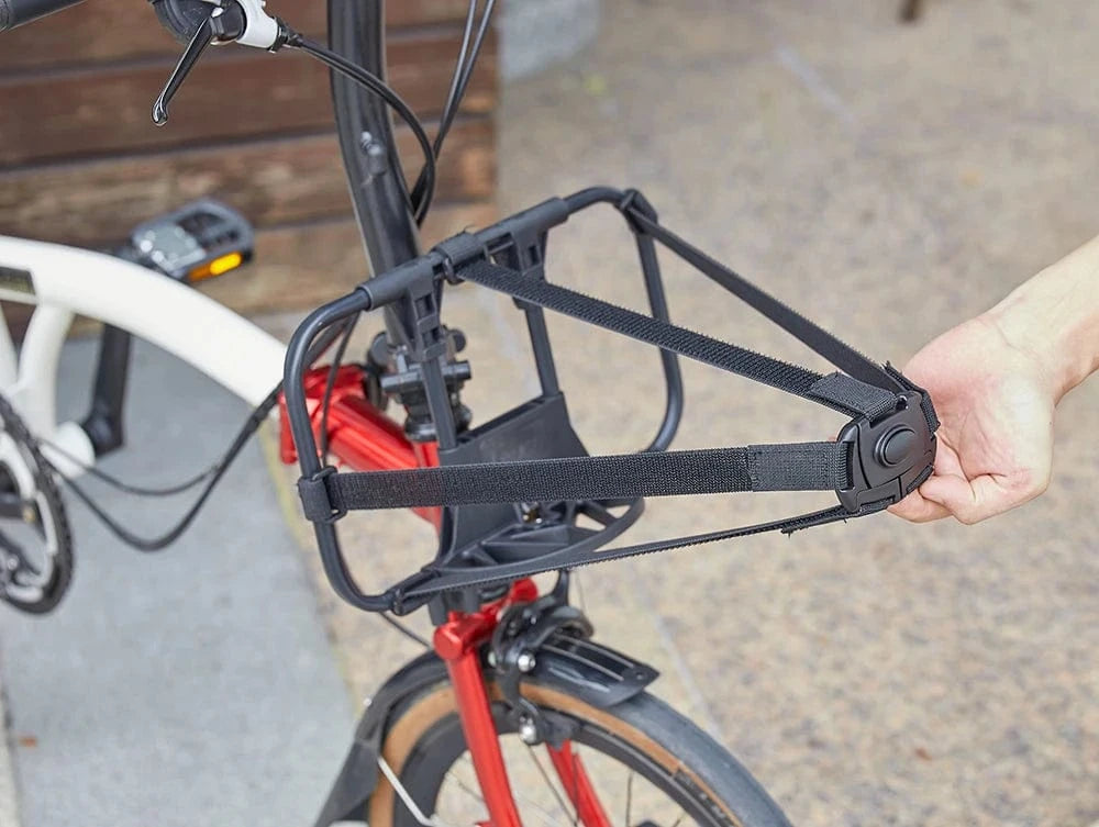 Bike & Bag TOUCH Bicycle S-Bag Alloy Front Rack For Brompton Folding Bike Shoulder Backpack Bag Row Skeleton Bascket Bike Parts
