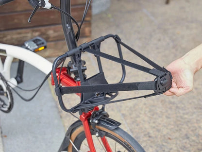 Bike & Bag TOUCH Bicycle S-Bag Alloy Front Rack For Brompton Folding Bike Shoulder Backpack Bag Row Skeleton Bascket Bike Parts