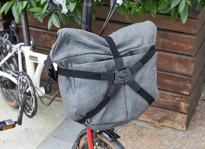 Bike & Bag TOUCH Bicycle S-Bag Alloy Front Rack For Brompton Folding Bike Shoulder Backpack Bag Row Skeleton Bascket Bike Parts