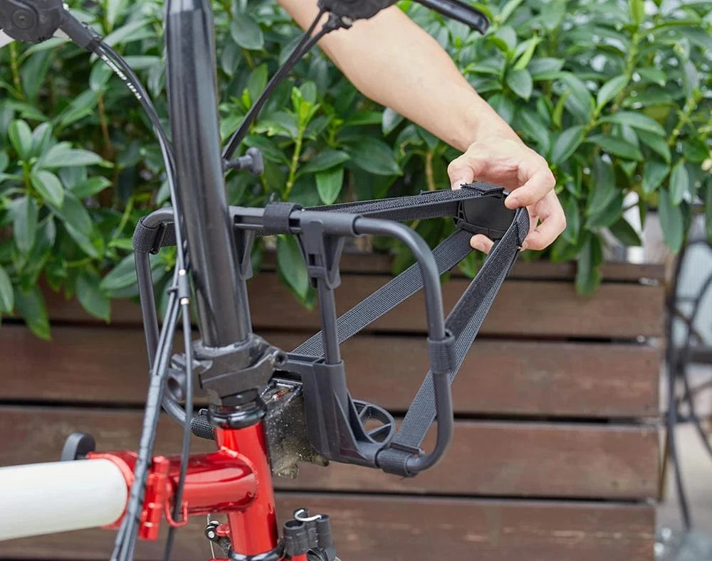 Bike & Bag TOUCH Bicycle S-Bag Alloy Front Rack For Brompton Folding Bike Shoulder Backpack Bag Row Skeleton Bascket Bike Parts