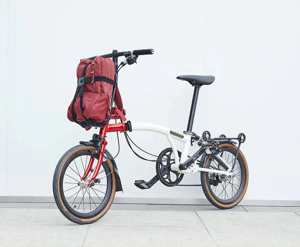 Bike & Bag TOUCH Bicycle S-Bag Alloy Front Rack For Brompton Folding Bike Shoulder Backpack Bag Row Skeleton Bascket Bike Parts